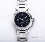 Superclone Cartier Pasha Ladies 35mm Watches Automatic Black Dial